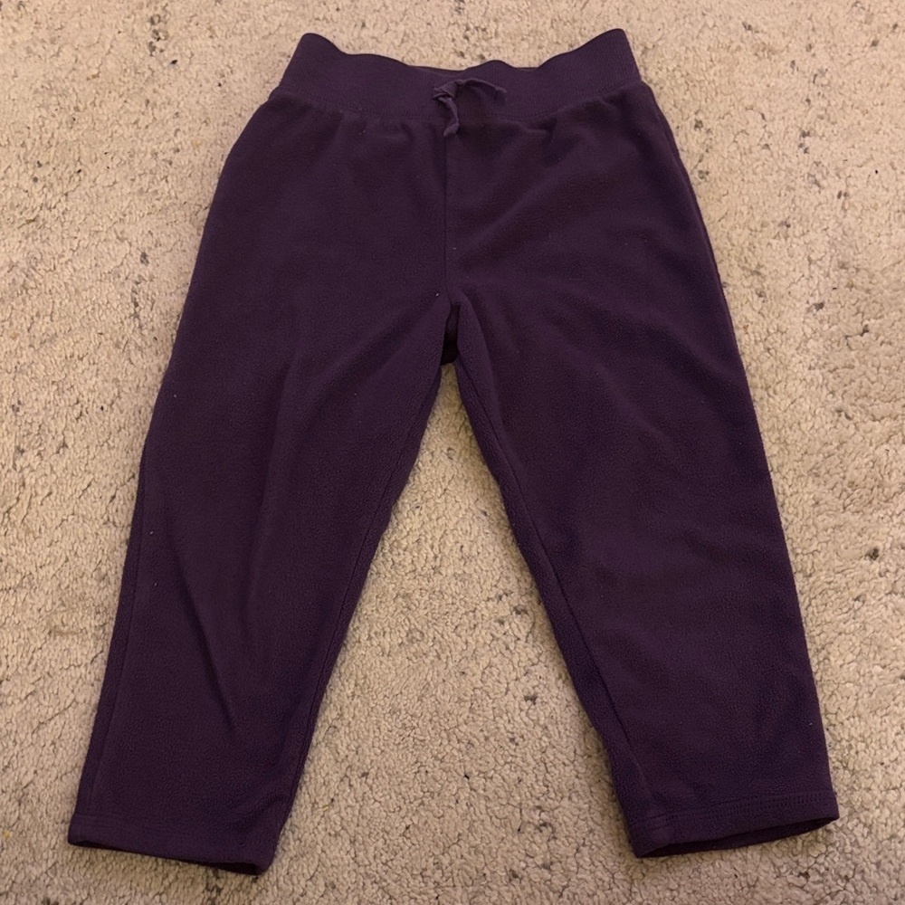 George Girls Purple Fleece Sweatpants Size 3T